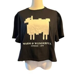 Warm & Wonderful X Rowing Blazers cropped sheep tee. Size Large
